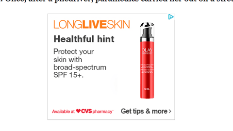 CVS Olay 'Healthful Hint' Display Ad